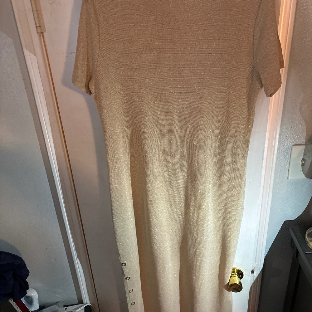 Gold dress